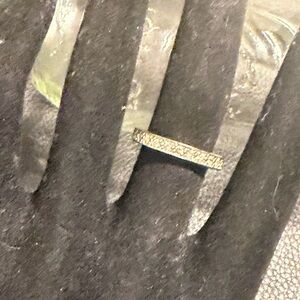 Charles Winston Fashion Sterling Silver Cubic Zirconia Band Size 6